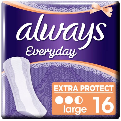 Прокладки и тампоны Always прокладки ежедневные Everyday Large, 2.5 капли, 16