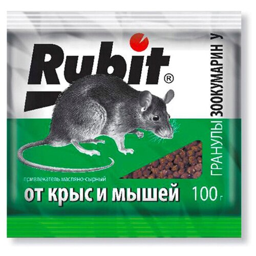 Средство Rubit Зоокумарин У гранулы 100 г сырный, пакет, 0.1