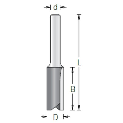 Фреза Dimar 1070859 пазовая D18x32 L73 Z2 хвостовик 12_S,1 0