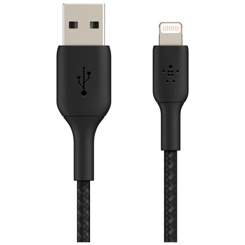 Кабель BELKIN USB-C - USB-C 2.0, 1m, нейлон, черный (CAB004b