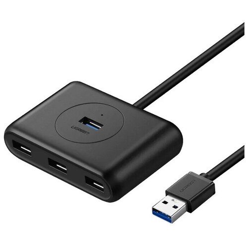 Хаб UGREEN CR113 (20290) USB 3.0 to 4 USB 3.0 + порт для питания Micro USB,