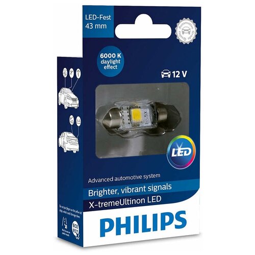 Лампа автомобильная светодиодная Philips X-tremeUltinon LED 129466000KX1