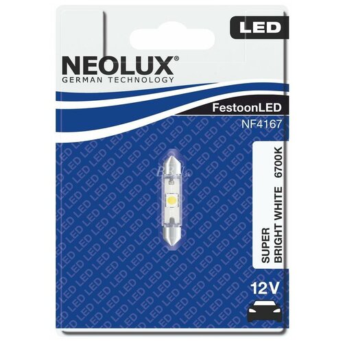 NEOLUX Автолампа C5W SV8.5 8 41мм LED 6700K блистер 12V 1 5 