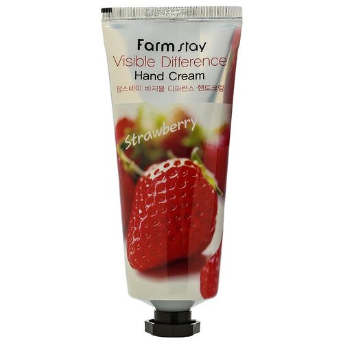 Farmstay Крем для рук Visible difference Strawberry, 100