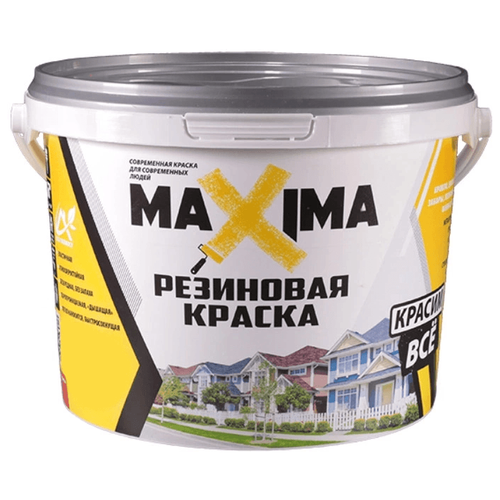 Краска резиновая MAXIMA Резиновая влагостойкая моющаяся матовая 104 яблоко 2.5