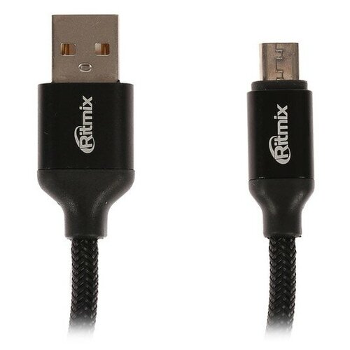 Кабель Ritmix RCC-411, micro USB-USB, для синхр/зарядки, ней