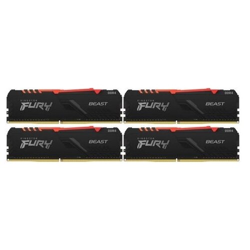 Оперативная память Kingston FURY Beast RGB 32 ГБ (8 ГБ x 4) 