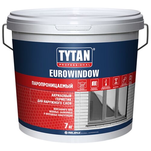 Герметик акриловый TYTAN Professional Eurowindow наружный па