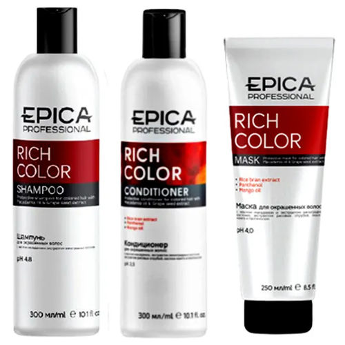 EPICA PROFESSIONAL Rich Color Набор для волос: Шампунь 300 мл + Кондиционер 300