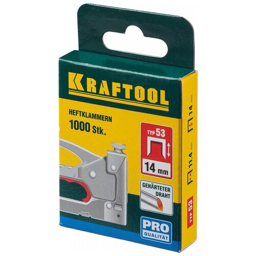 Скобы Kraftool 31670-14 тип 53  для степлера, 14