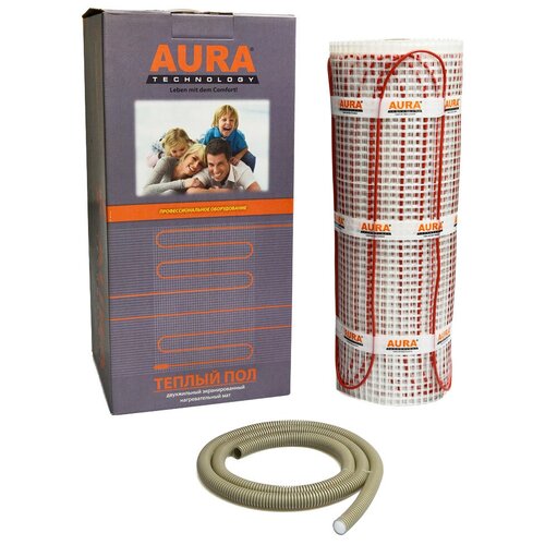 Нагревательный мат, AURA, Heating МТА 1500Вт, 10 м2, 2000х50 см, длина кабеля 2