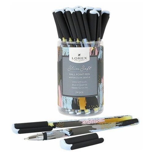 Ручка маслян. LOREX WATERCOLOR.GENTLE серия Slim Soft 0,50 м