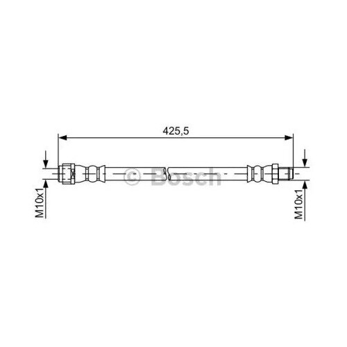 Шланг тормозной MB W212/S212 430мм. перед. лев./прав., BOSCH