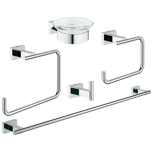 Держатели и крючки  Яндекс Маркет Комплект Grohe Essentials Cube 40758001, 5 шт.,