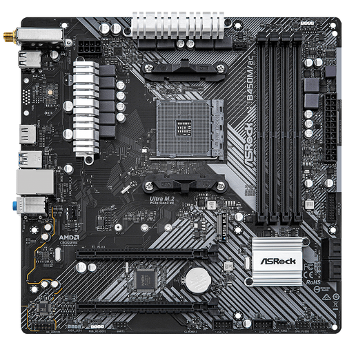 ASRock М.пл. ASRock B450M/ac R2.0 (Socket AM4/AMD B450/4xDDR