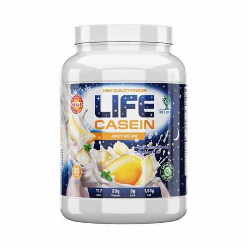  Протеиновый коктейль для набора мышечной массы Life Casein Juicy Melon