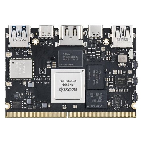 Одноплатный компьютер Khadas Edge Basic Rockchip RK3399