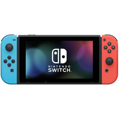 Игровые приставки Игровая приставка Nintendo Switch rev.2 32 ГБ, без игр, неоновый синий/неоновый
