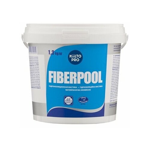 Мастика Kiilto Pro Fiberpool гидроизоляционная 1.3 кг зелена