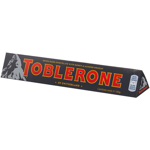 Шоколад Toblerone темный мед, шоколадный, 100 г