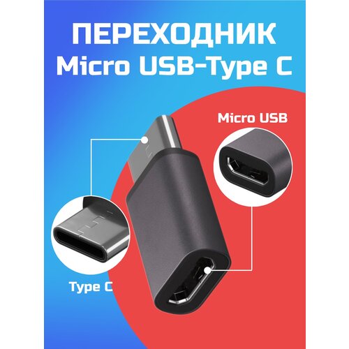 Адаптер переходник MicroUSB - Type-C GSMIN Cay