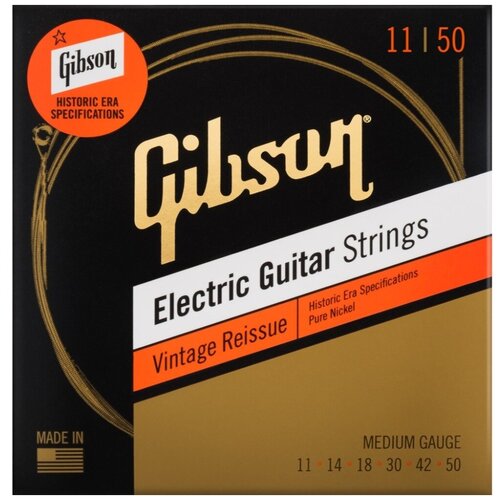 Струны для электрогитары Gibson SEG-HVR11 VINTAGE REISSUE EL