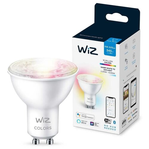 Лампа WiZ Wi-Fi BLE 50W GU10 922-65RGB1PF/6