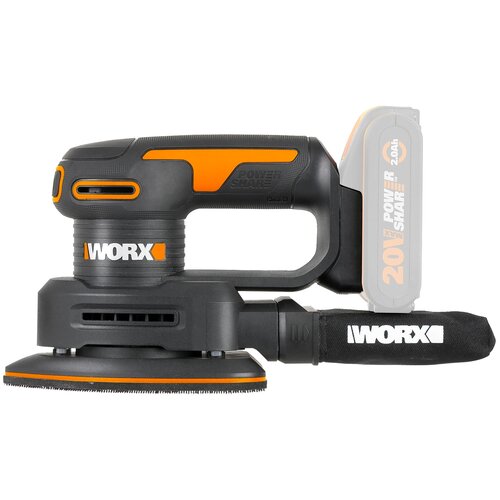 Виброшлифмашина WORX WX822.9 20В аккумуляторная без батареи 