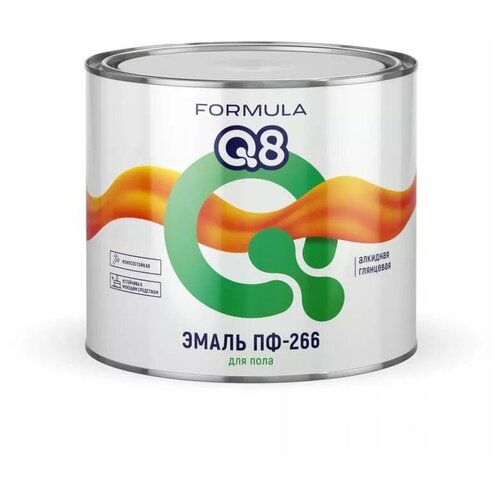 Эмаль ПФ-266 для пола алкидная Formula Q8, глянцевая, 0,9 кг