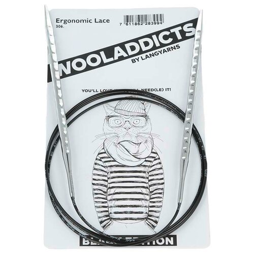 Спицы круговые супергладкие WOOLADDICTS Ergonomic Lace №3,5, 50 см латунь,