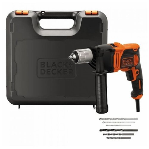 Ударная дрель Omega, 850 Вт, BLACK+DECKER BEH850K-QS БЗП + н