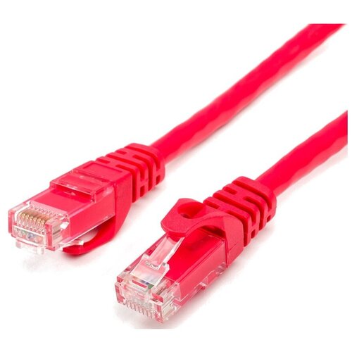 Сетевой кабель ATcom UTP cat.6 RJ45 3m Red AT9216