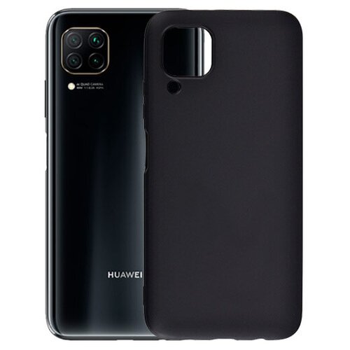 Матовый чехол MatteCover для Huawei P40 Lite силиконовый чер