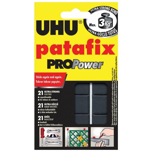 Подушечки клеящие UHU Patafix ProPower, 21 шт., сверхпрочные