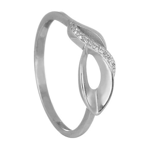 Серебряное кольцо 'Ия' с фианитами