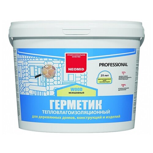 Neomid Wood Professional. Герметик для швов. 3 кг, Белый