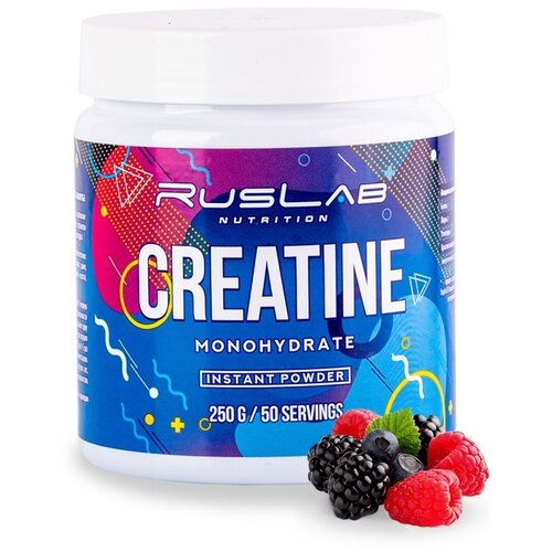 Креатин  Яндекс Маркет Аминокислота CREATINE MONOHYDRATE (250 гр), вкус лесные