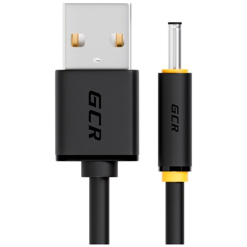 Адаптер GCR USB - DC jack 3.5 mm (GCR-UDC), 1 шт., черный, 0