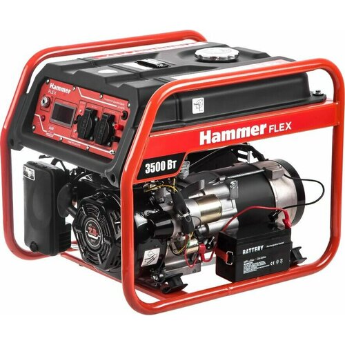  Бензиновый генератор Hammer GN4000E,  (3500