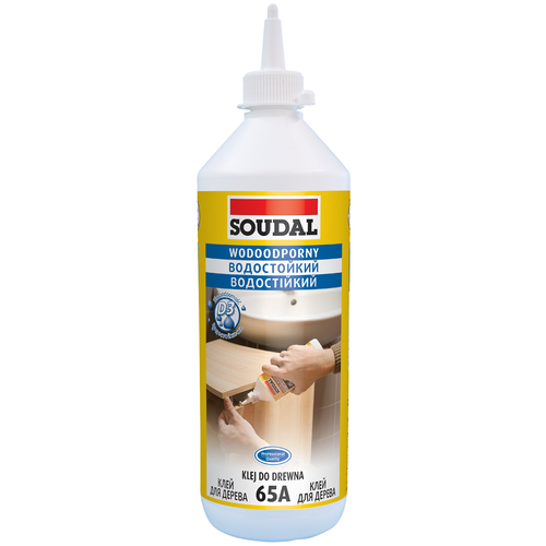 Клей ПВА Soudal 65A с улучшенной водостойкостью, класс D3, 7