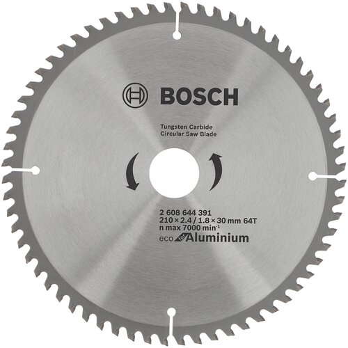 Пильный диск BOSCH Eco Aluminium 2608644391 210х30