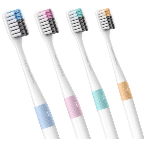 Набор зубных щеток Xiaomi Doctor B Bass Method Toothbrush 4ш