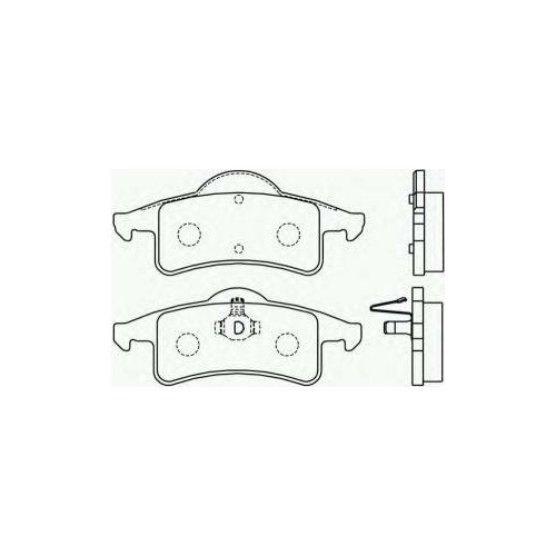 Комплект тормозных колодок диско Brembo P37006 Jeep: 0501197