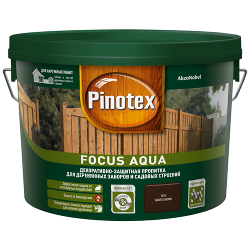 PINOTEX FOCUS AQUA орех (2,5 л) декоративно-защитная пропитк