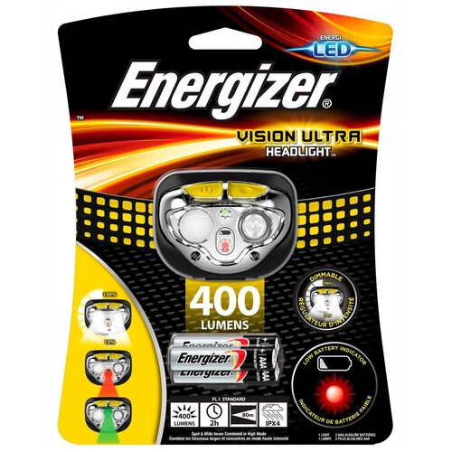 Фонарь Energizer HL Vision HD Ultra 400lm (налобный)