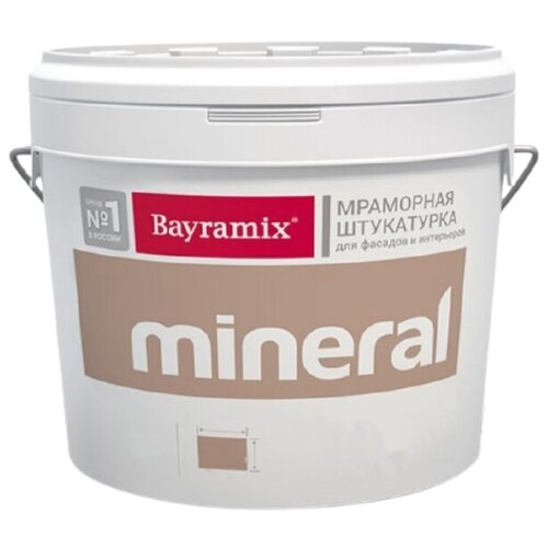 Декоративное покрытие Bayramix Мраморная штукатурка Mineral, крупная фракция,