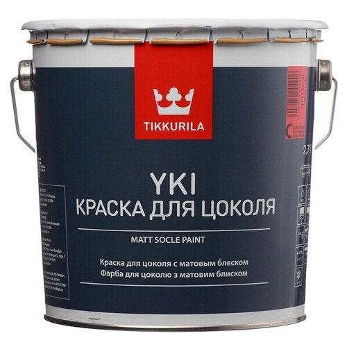 Tikkurila Yki Sokkelimaali, для цоколя матовая бесцветный 2.7 л 3.4