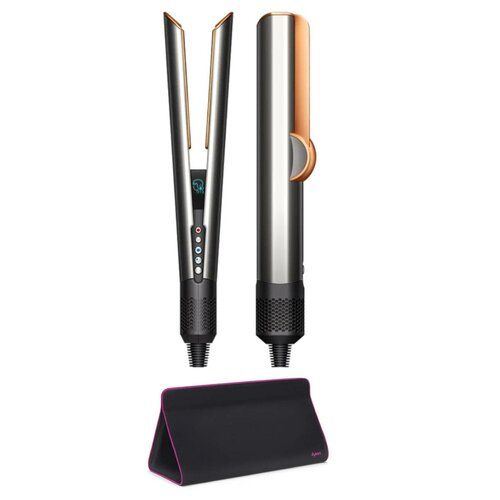 Плойка Dyson HT01 Airstrait Straightener + дорожный чехол EU, bright nickel/bright cooper