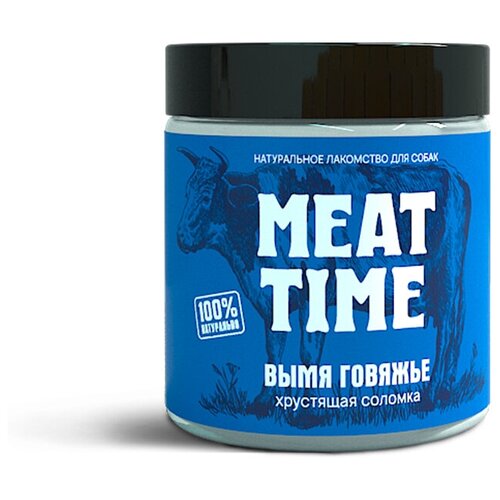 Лакомство MEAT TIME для Собак Вымя говяжье Хрустящая соломка