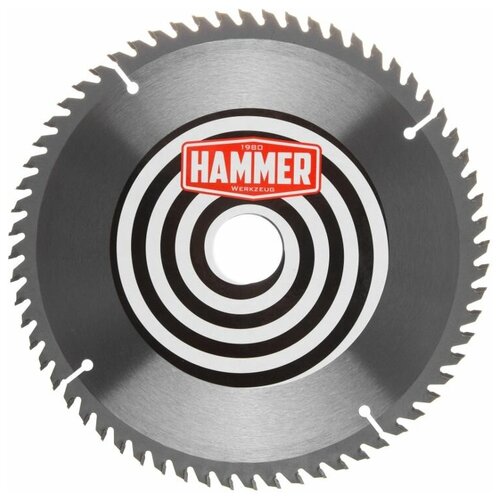 Диск пильный по ламинату 210х30/20мм, 64 зуба Hammer Flex, 2